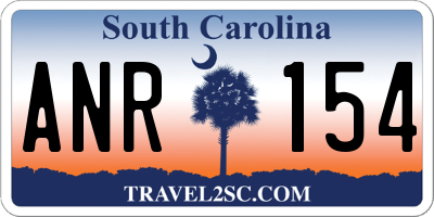SC license plate ANR154
