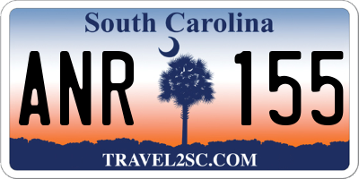SC license plate ANR155