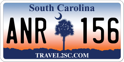 SC license plate ANR156