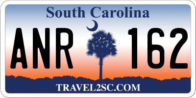 SC license plate ANR162