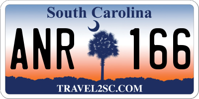 SC license plate ANR166