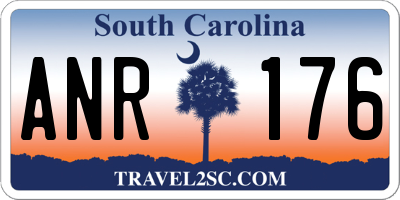SC license plate ANR176