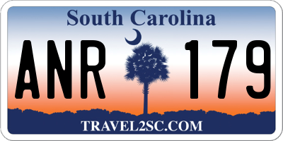 SC license plate ANR179