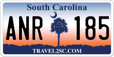 SC license plate ANR185