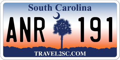 SC license plate ANR191