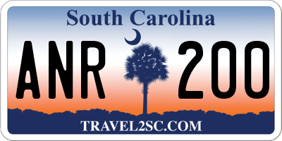 SC license plate ANR200