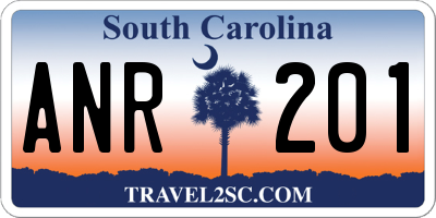 SC license plate ANR201