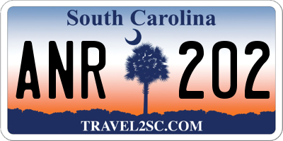 SC license plate ANR202