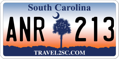 SC license plate ANR213