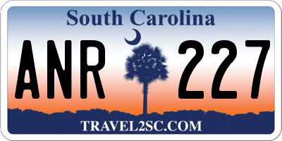 SC license plate ANR227