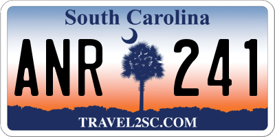 SC license plate ANR241