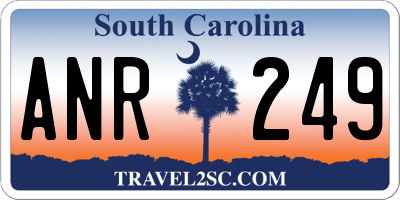 SC license plate ANR249