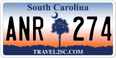 SC license plate ANR274