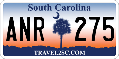 SC license plate ANR275