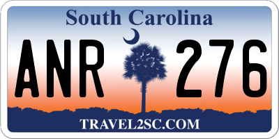 SC license plate ANR276