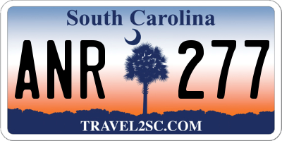 SC license plate ANR277