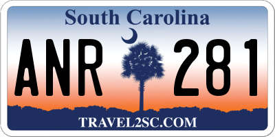 SC license plate ANR281