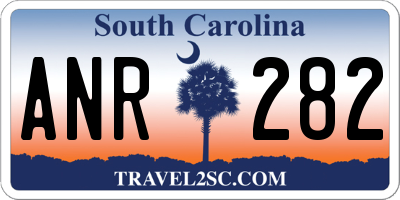 SC license plate ANR282
