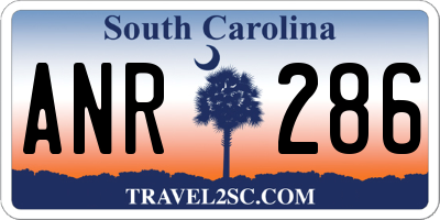 SC license plate ANR286