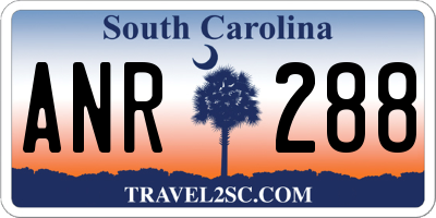 SC license plate ANR288