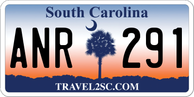 SC license plate ANR291