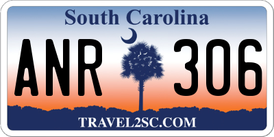 SC license plate ANR306