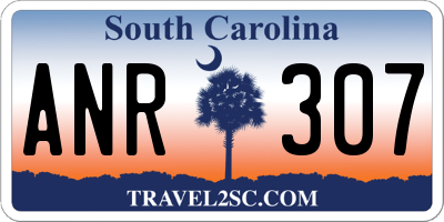 SC license plate ANR307
