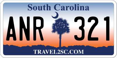 SC license plate ANR321