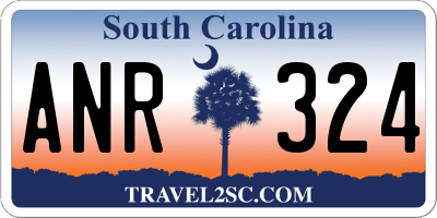 SC license plate ANR324