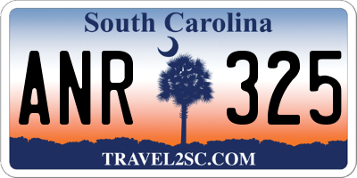 SC license plate ANR325