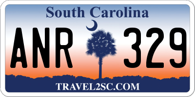 SC license plate ANR329