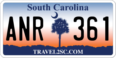 SC license plate ANR361