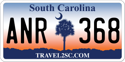 SC license plate ANR368