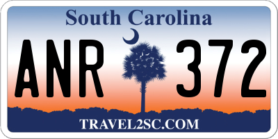 SC license plate ANR372