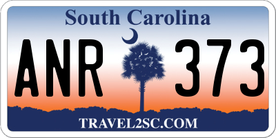 SC license plate ANR373