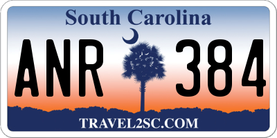 SC license plate ANR384