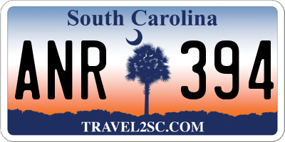 SC license plate ANR394