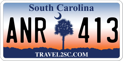 SC license plate ANR413