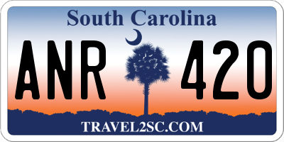 SC license plate ANR420