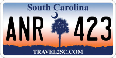 SC license plate ANR423