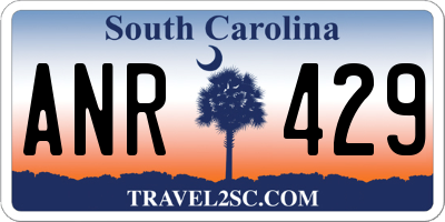 SC license plate ANR429