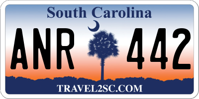 SC license plate ANR442