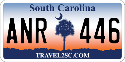 SC license plate ANR446