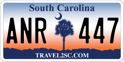 SC license plate ANR447