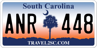 SC license plate ANR448