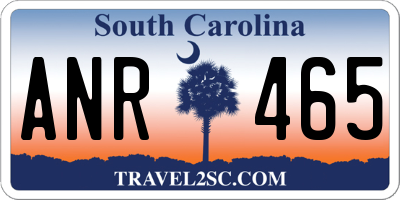SC license plate ANR465