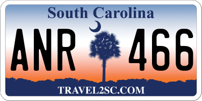 SC license plate ANR466