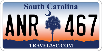 SC license plate ANR467