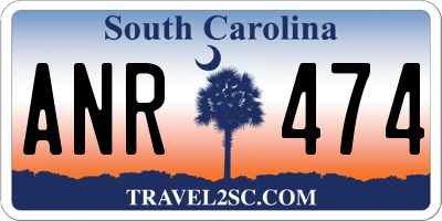 SC license plate ANR474