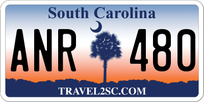 SC license plate ANR480